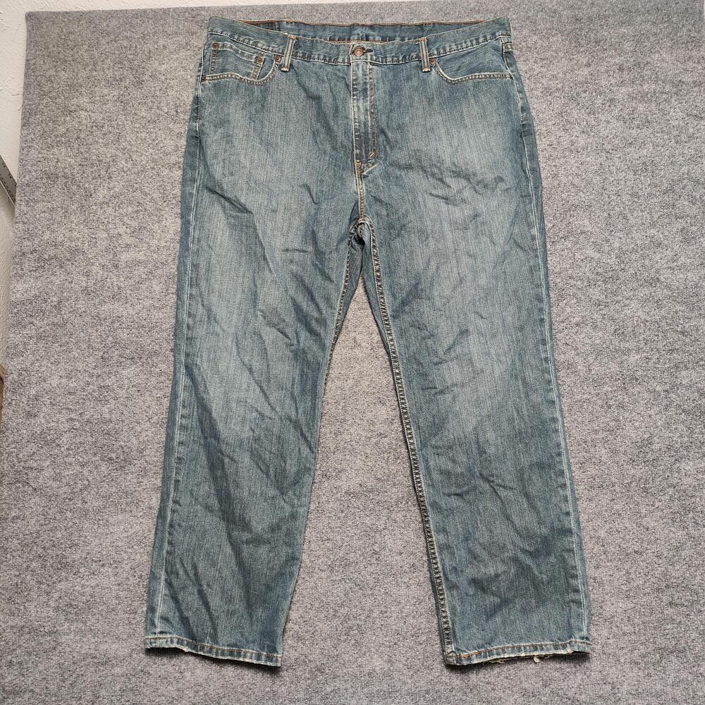 Levis 559 Jeans Mens 44x30 Blue Medium Wash Relaxed Straight Denim Pants Tall